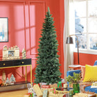 HOMCOM - Arbre de Noël artificiel de 7pi de haut avec base en acier - vert-Les branches ignifuges améliorent la sécurité  