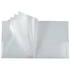 JAM Paper - Chemises multi-poches en plastique robuste  - organiseur à 10 pochettes - transparentes-Taille : 9 1/2 x 11 5/8 pouces | Convient facilement aux documents de 8,5" x 11"
