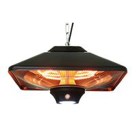 Westinghouse - 1500-Watt Hanging Infrared Electric Patio Heater - Black-Parfait pour les gazebos, patios, ateliers et partout ou vous pouvez l'accrocher
