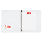 JAM Paper - Classeur en plastique de 0 -5 pouce - classeur transparent à 3 anneaux-Quantité : Vendu individuellement | Conçu pour durer longtemps et résister aux déchirures ou aux pliages, facile à nettoyer.