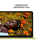 Apple - Portatif MacBook Neo 13 po avec Touch ID - A18 Pro - SSD 512 Go - Mémoire 8 Go - Agrume-à votre avantage, en son et en image - MacBook Neo intègre une caméra FaceTime HD 1080p, un réseau de deux micros qui amplifient votre voix pour une clarté exceptionnelle, et deux haut-parleurs latéraux qui diffusent un son immersif en Audio spatial