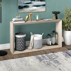 Hudson&Canal Osmond 55"W Console Table - Alder White-Finished in wood-look alder white