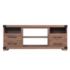 Manhattan Comfort Richmond 60" Traditional TV Stand - Brown-Industry- Chic Free Standing TV Stand for Living Room and Bedroom use