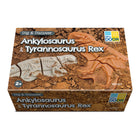 Yellow Door Dig and Discover - Ankylosaurus & Tyrannosaurus Rex-Crafted from a durable stone mix, these fossils are perfect to bury in sand or soil for children to dig up and assemble, developing observation, spatial reasoning, and critical thinking skills.