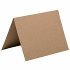 JAM Paper - Cartes pliantes vierges - Format A2 - 4-3/8 po x 5-7/16 po - Sac en papier kraft brun recyclé - paquet de 25-Couleur : cartes pliables vierges en papier kraft marron.