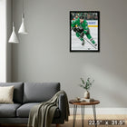Jason Robertson Dallas Stars - Framed Canvas - 22" x 31"-Ready to hang - arrives fully assembled