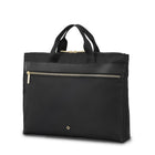 Samsonite 14.1" Mobile Solutions 2 Convertible Slim Briefcase - Black-The lining of this product was made from rPET fabric, made from plastic bottles used by consumers