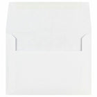 Jam Paper A6 Invitation Envelopes - 4 3/4" H x 6 1/2" W - White - 25 Pack-Fashioned from high quality 24 lb paper and features a straight flap gum closure