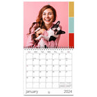 Bureau en Gros Impression - Calendrier Carré-La reliure spirale s'ouvre au format 5,5 x 11 po