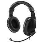Adesso Xtream H5 Wired Multimedia Stereo Headset - Black-High-quality 40mm drivers for immersive stereo sound