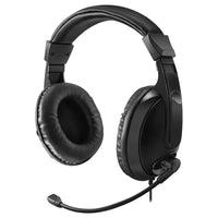 Adesso Xtream H5 Wired Multimedia Stereo Headset - Black-High-quality 40mm drivers for immersive stereo sound