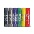 Kwik Stix Solid Tempera Paint Sticks - Primary Colours - 6 Packs of 6-No Cups, Smocks or Brushes