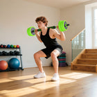 Soozier - Ensemble D’Haltères 44 Lb 4-En-1 - Barre Kettlebell Support Pour Pompes-Ajoutez ou réduisez le poids, garantissant un entraînement confortable  
