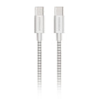 HyperGear 10' USB-C to USB-C Braided Charge and Sync Cable - White-Made for USB-C devices