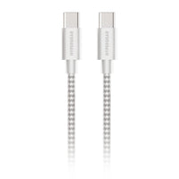 HyperGear 10' USB-C to USB-C Braided Charge and Sync Cable - White-Made for USB-C devices