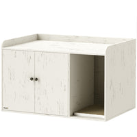 PawHut 32" Hidden Cat Litter Box Enclosure Furniture-Multifunctional design serves as a litter box, cat house, or table 