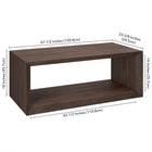 Hudson&Canal - Table basse rectangulaire Osmond 48" de largeur - Brun aulne-9