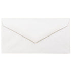JAM Paper Monarch Strathmore Invitation Envelopes with Euro Flap - 3.875" x 7.5" - Bright White Wove - 50 Pack (195201I)-Bright White Wove