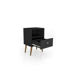 Manhattan Comfort Liberty 1.0 Nightstand, Black (203AMC8)-Perfect for Storage or Display items.