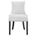 Modway Marquis Fabric Dining Chair - White-Assembly Required