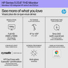 HP HP 524sw 24" IPS Class Full HD LCD Monitor - White - 94C21AAABA-99% sRGB Color Gamut: Ideal, consistent colorreproduction with minimal effort.