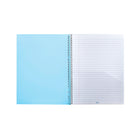 Hilroy - Cahier à Couverture en Poly à 1 Sujet avec Pochette - 10-1/2 po H x 8 po l, Assorti-Reliure à spirale simple blanche