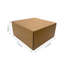 Reliabag - Boîtes d'expédition en papier kraft ondulé auto-adhésives - 12" x 12" x 6" - Paquet de 40-40 pièces expédiées à plat, économisez de l'espace de stockage