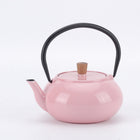 Minimal - Théière en fonte émaillée Minimal - Classic Rose - 0,6 L-La belle surface émaillée brillante ressemble à de la céramique