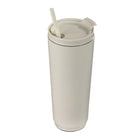 General Supply Goods + Co 700 ml Stainless Steel Tumbler with Straw - Cream-700 ml capacity
