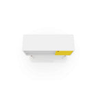 Manhattan Comfort Liberty 42.52" TV Stand, White and Yellow (212BMC64)-Fashionable Splayed Legs made from Solid Wood for Extra Durability.