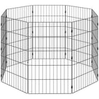 PawHut - Parc d’exercice pliable en métal pour chien, clôture extensible pour animaux - 8 panneaux-Façonnez librement les huit panneaux pour adapter à votre salon ou jardin 