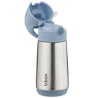 b.box - Bouteille Isotherme - 350ml - Détente-Couvercle avec paille étanche et bouton-poussoir adapté aux petites mains