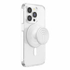 PopSockets - PopGrip pour MagSafe avec Anneau Adaptateur Magnétique - Courbes de Crème de Coco-Retirez facilement le dessus pour charger votre téléphone sans fil