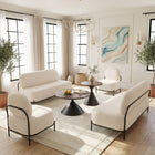 Zuo Arendal Accent Chair - Vanilla-Dimensions: 28.7" L x 26.4" W x 30.7" H