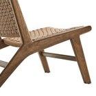 Modway - Saoirse Fauteuil d’accent en bois de corde tressée - Noyer naturel-8