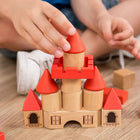 Miniland Wooden Stacking Castle-Develops visual and spatial abilities.
