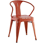 Modway Promenade Dining Chair - Red-Distressed Finish