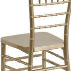 Flash Furniture HERCULES PREMIUM Series Gold Resin Stacking Chiavari Chairs - 2 Pack-Lightweight Design