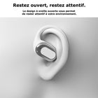 MyBat - Écouteurs Open-Ear XL Design Lab - Blanc - Candy Swirl-Format XL audacieux, alliant audace visuelle et fonctionnalité