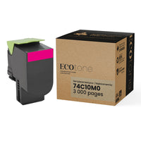Ecotone Lexmark 74C10M0 Remanufactured Toner - Standard Yield - Magenta-Colour: Magenta