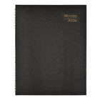 Brownline 2026 CoilPro Weekly Planner Hard Cover with Twin-Wire Binding - 11" x 8-1/2" - Black - English-Weekday appointment schedule from 7:00 a.m. to 8:45 p.m. in 15-minute intervals. Saturday from 7:00 a.m. to 4:45 p.m. Ruled spaces for Sunday
