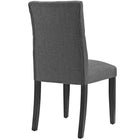 Modway Duchess Fabric Dining Chair - Grey - 2 Pack-Fine Fabric Polyester Upholstery 