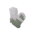 Zenith Safety - Gants d’ajusteur en cuir de vache refendu de qualité supérieure, poignet caoutchouté, moyen, 36/paquet-Paume absorbante doublée en coton