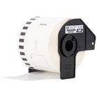 Brother - DK4205 ruban adhésif continu amovible pour étiquettes en papier - 2,4 po - noir sur fond blanc-Fonctionne avec la technologie simple et fiable d'impression thermique directe