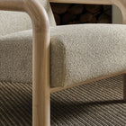 Modway - Sereno Boucle Chaise d’accent - Chêne en marbre-Rembourrage en treillis