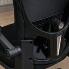 Vinsetto Mesh Office Chair with Headrest and 4D Lumbar Support - Black-The mesh fabric is breathable and soft