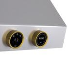KUCHT KRH360-GL-C 36" 900 CFM Wall Mounted Range Hood with Digital Controls - Stainless Steel/Gold-High quality 1.0 mm thickness 304 grade stainless steel pro-style range hood will enhance the look of your gourmet kitchen