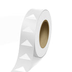 JAM Paper Outdoor Weatherproof Labels - Triangle - 1 1/4 x 2 1/2 - Clear Transparent - 125 Labels/Roll-Colour: Clear Polyester | Make your mail stand out with colourful shipping address labels.