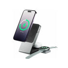 ALOGIC Matrix 3-in-1 Universal Magnetic Charging Dock with Apple Watch Charger - Black-Magnetic Smartphone Charging Pad