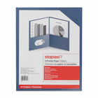 Staples Twin-Pocket Portfolio - Dark Blue - 10 Pack-Organize special projects or everyday paperwork in a portable, easy-access location
